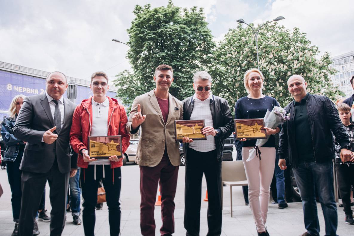 Відкриття зірок Олегу Блохіну, Олені Підгрушній та зірки пам'яті Валерію Лобановському image-30 Відкриття зірок Олегу Блохіну, Олені Підгрушній та зірки пам'яті Валерію Лобановському image-30