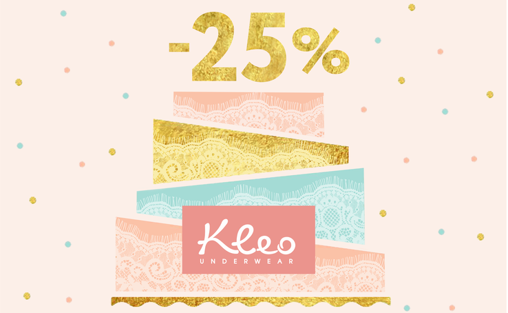 На честь ДНЯ НАРОДЖЕННЯ KLEO - ЗНИЖКА -25% на ВСЕ!