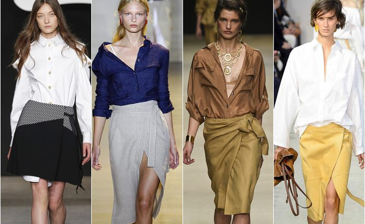 Wrap skirt: how and with what to wear