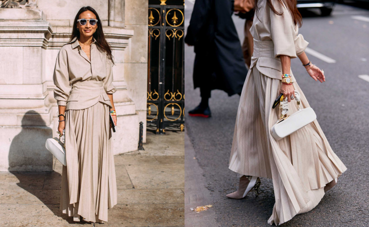 Pleated skirt: a stylish choice for fall 2020