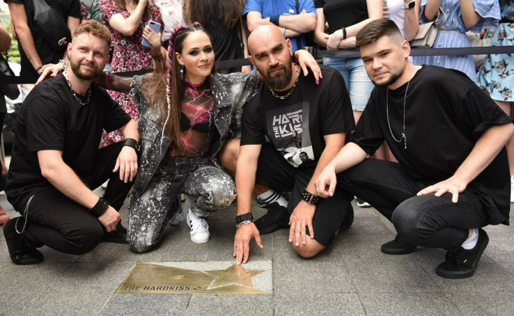 The opening of the star - THE HARDKISS on the Star Square was magnificent.
