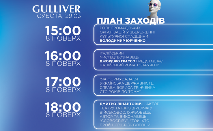 ПЛАН ЗАХОДІВ «КНИГИ ТА МИСТЕЦТВО ФЕСТ» 29 БЕРЕЗНЯ