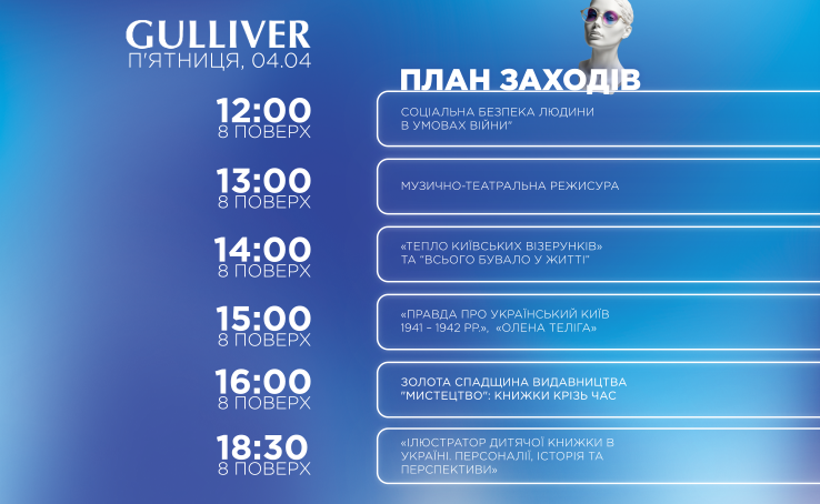 ПЛАН ЗАХОДІВ «КНИГИ ТА МИСТЕЦТВО ФЕСТ» 04 КВІТНЯ